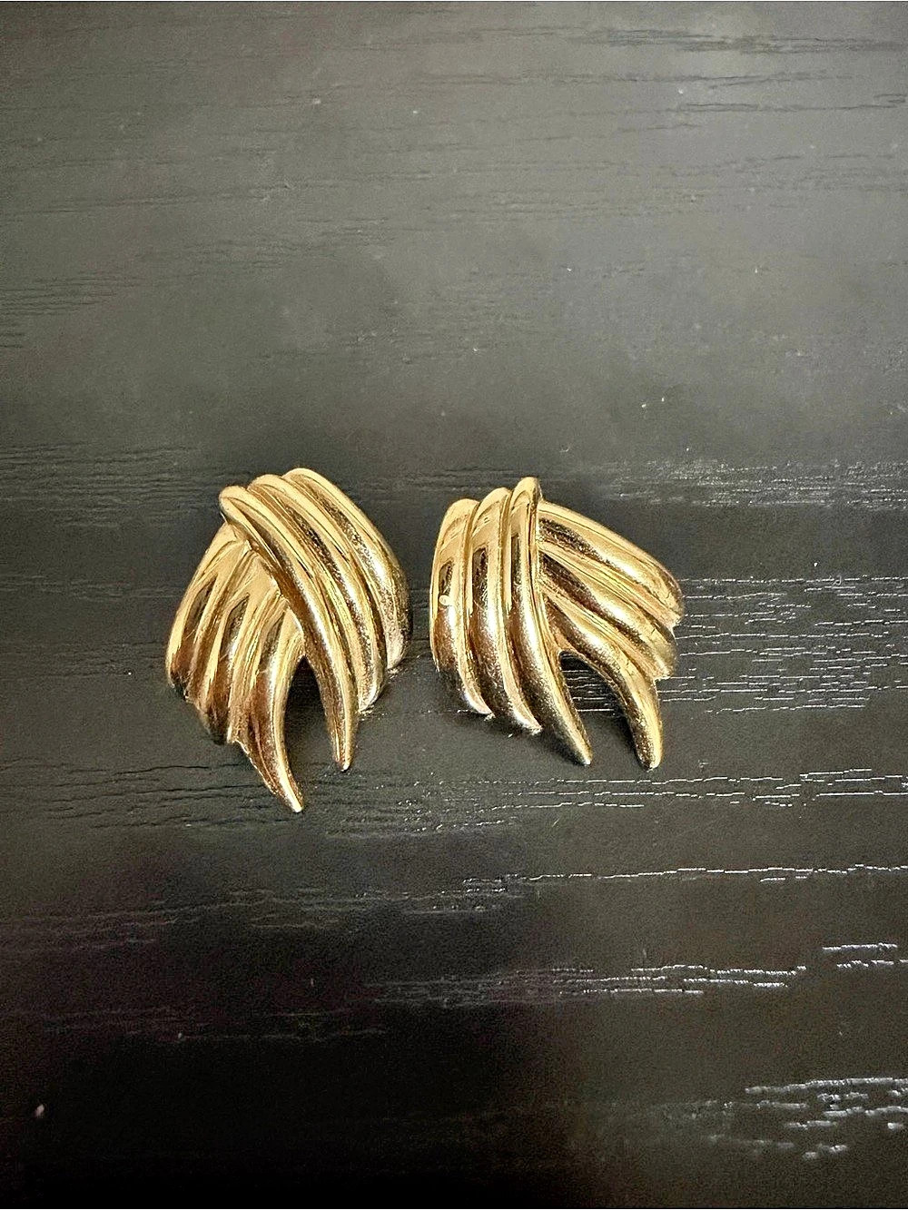 Vintage Anne Klein Gold-Tone Earrings